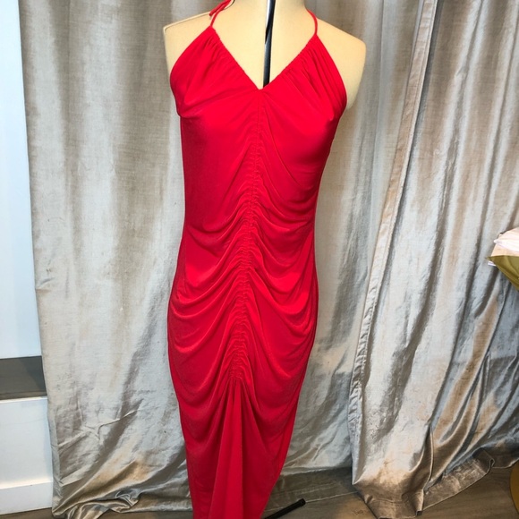 Zara Red Midi dress women’s size M - Picture 2 of 11